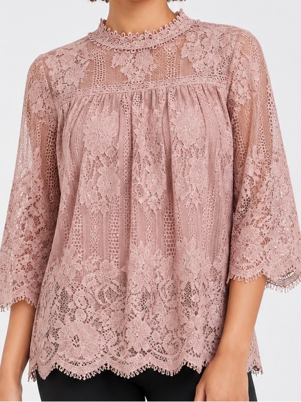 S.O.H.O. New York (New York & Company) lace blouse / Medium